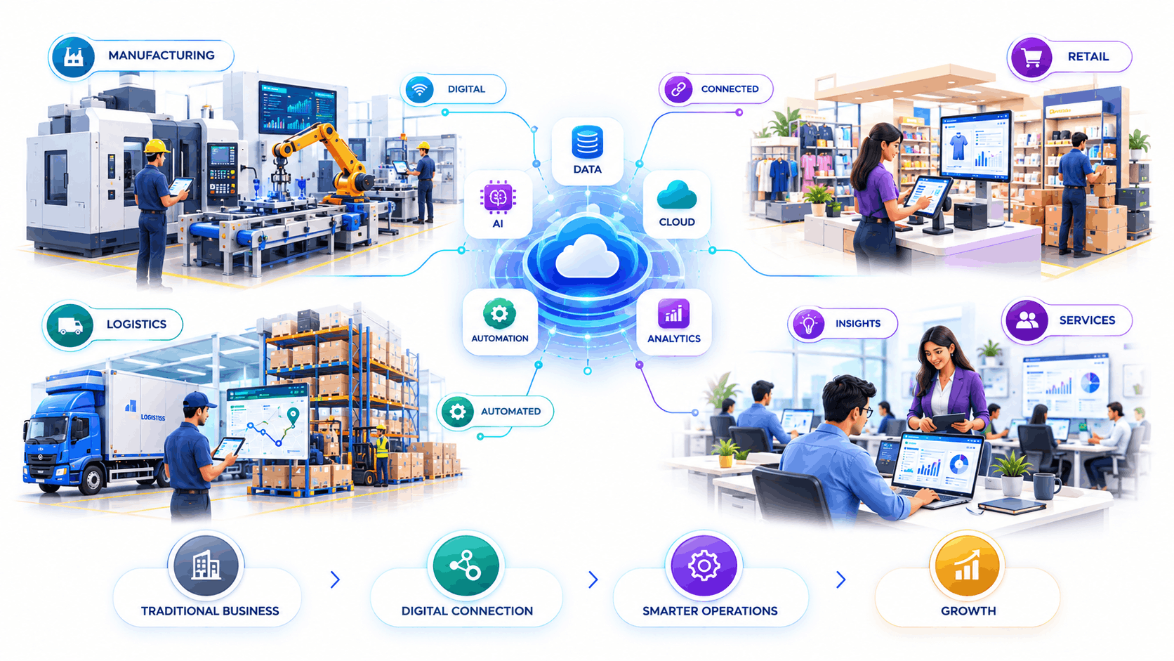 Digital transformation company India helping businesses modernize operations with technology