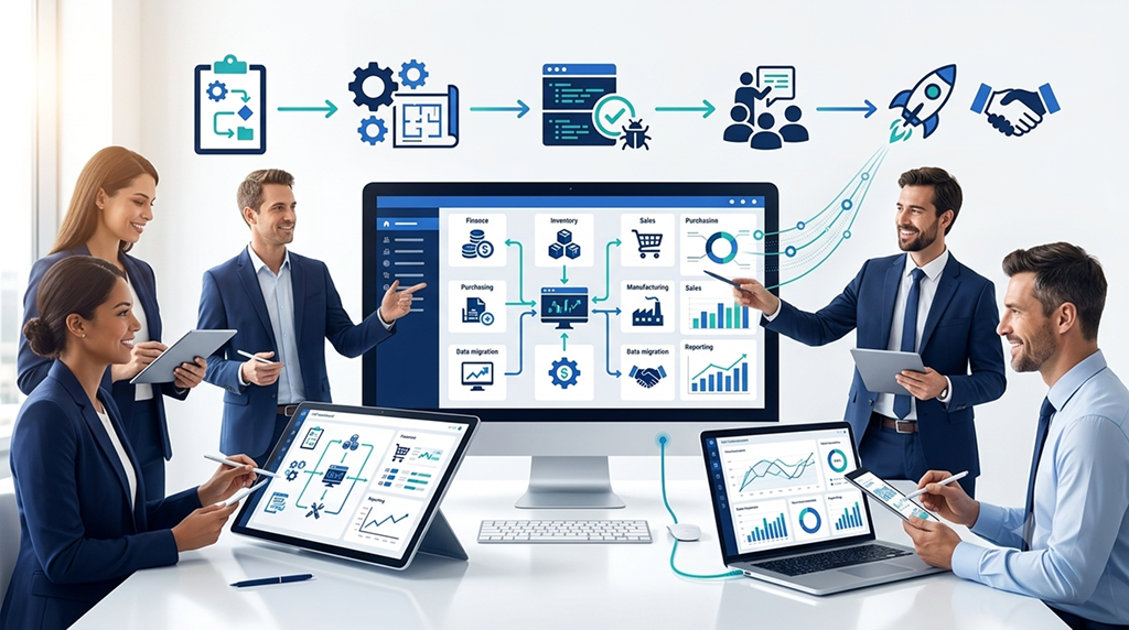 ERP implementation planning with the right ERP partner and connected business processes