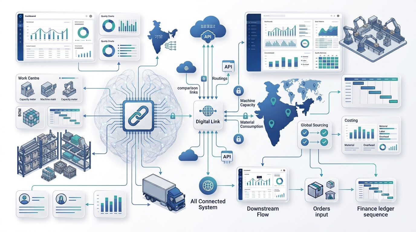 Business Central vs SAP manufacturing comparison for BOM production planning inventory and costing