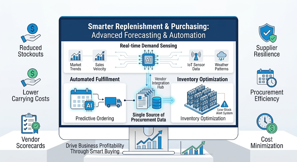 How ERP improves inventory management through smarter replenishment planning