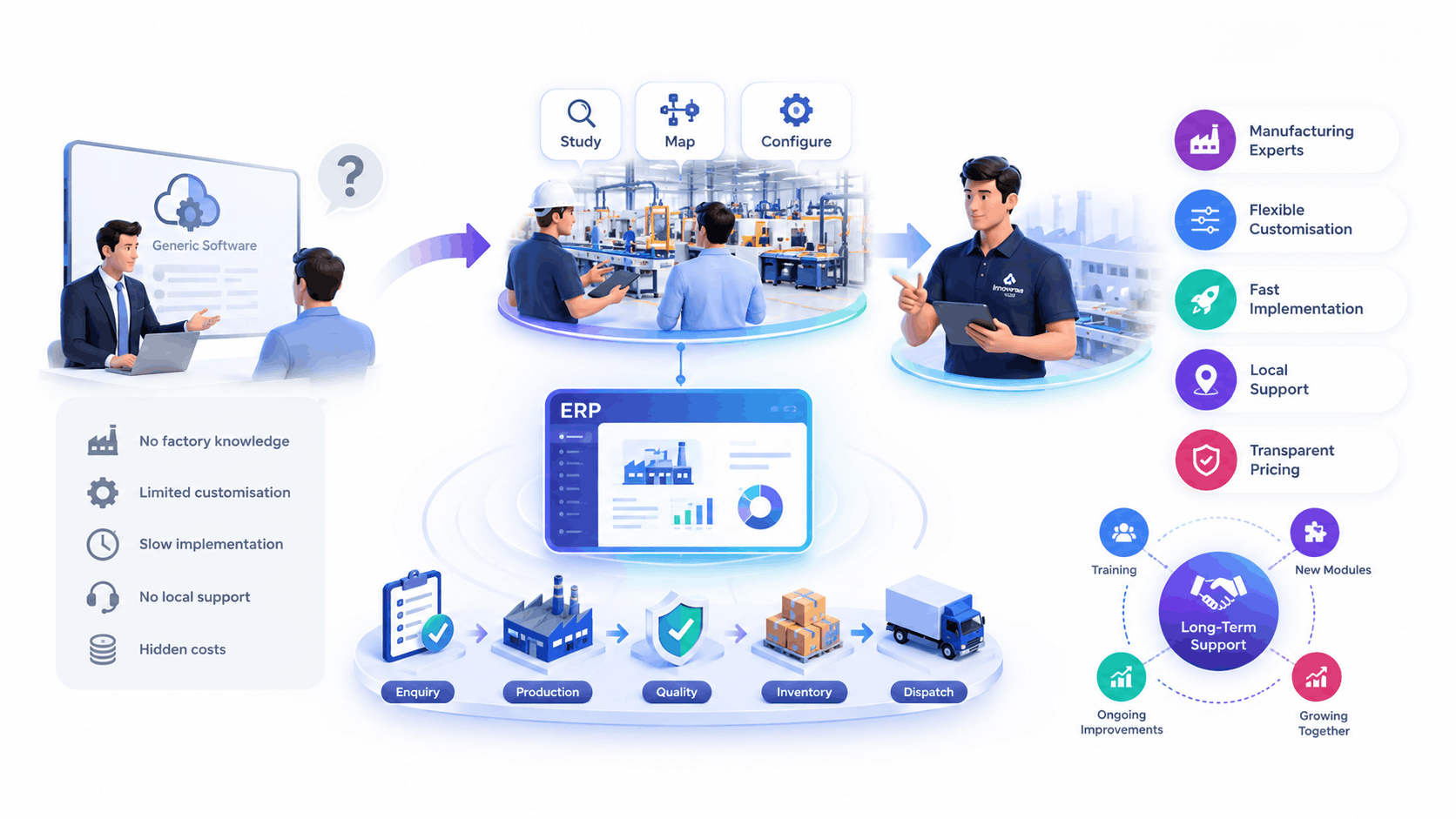 Best ERP software company for manufacturing India