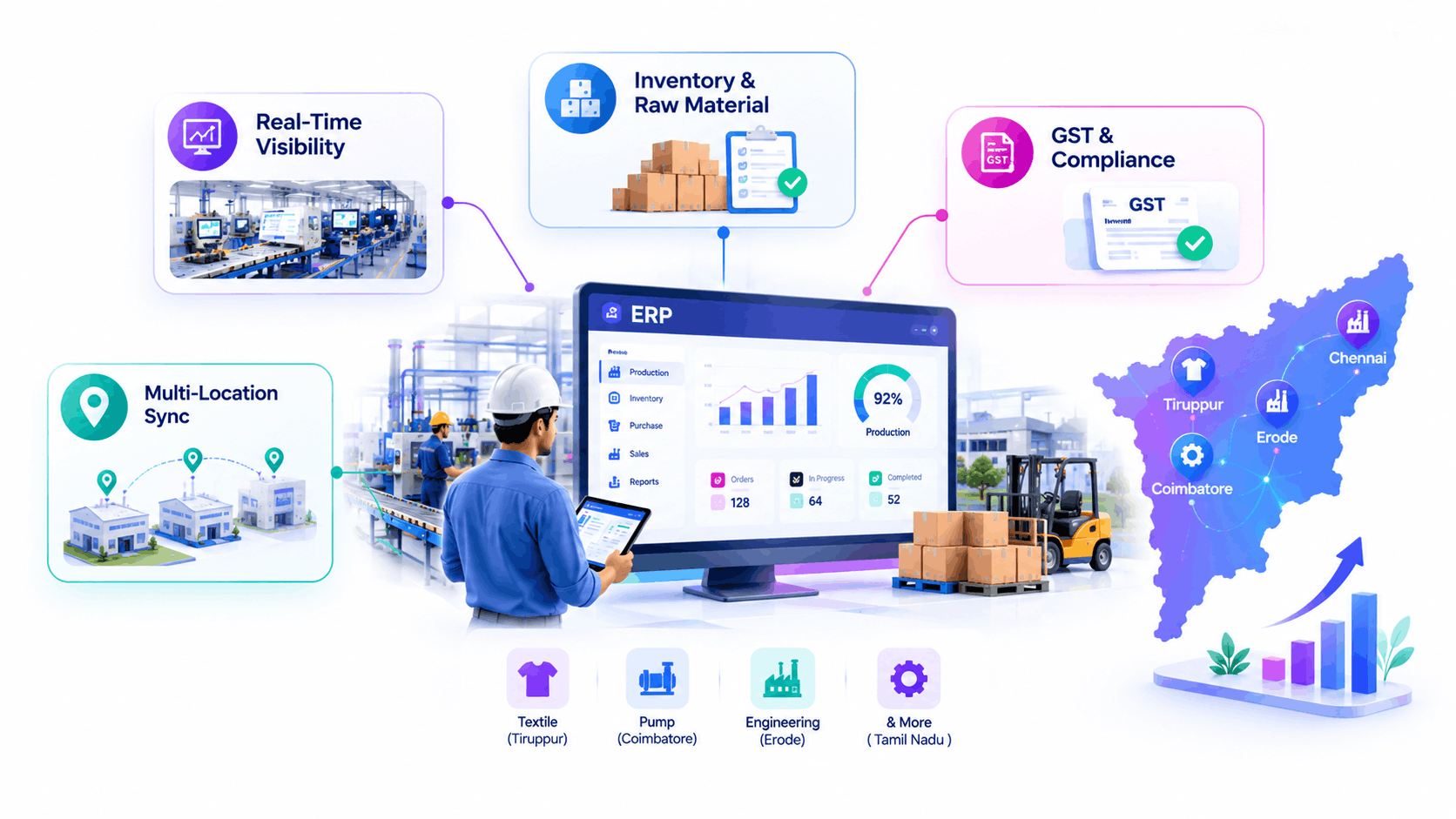 Best ERP Software for Manufacturing Tamilnadu 