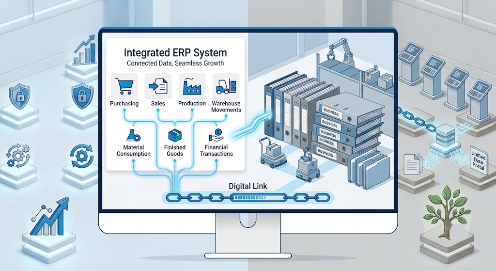 ERP vs Excel for Manufacturing integrated ERP system for connected business operations
