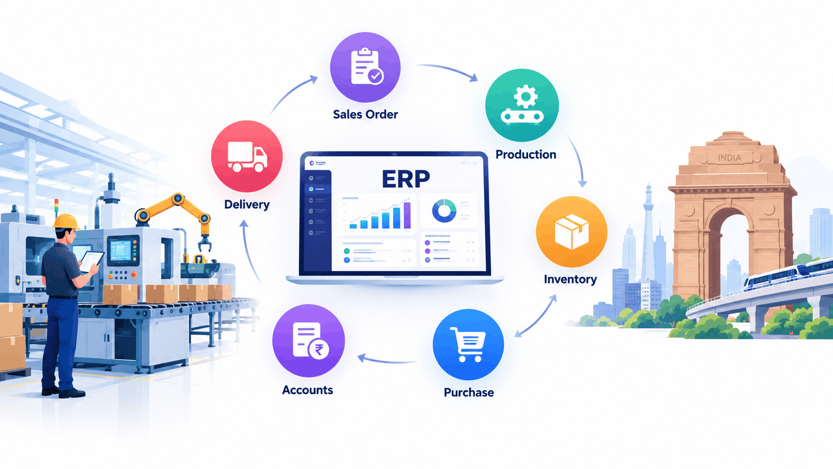 Best ERP software for manufacturing in Delhi