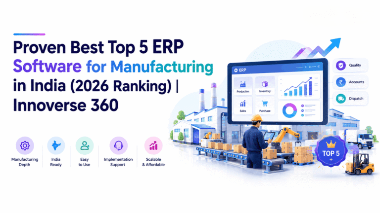 Top 5 erp software for manufacturing in india